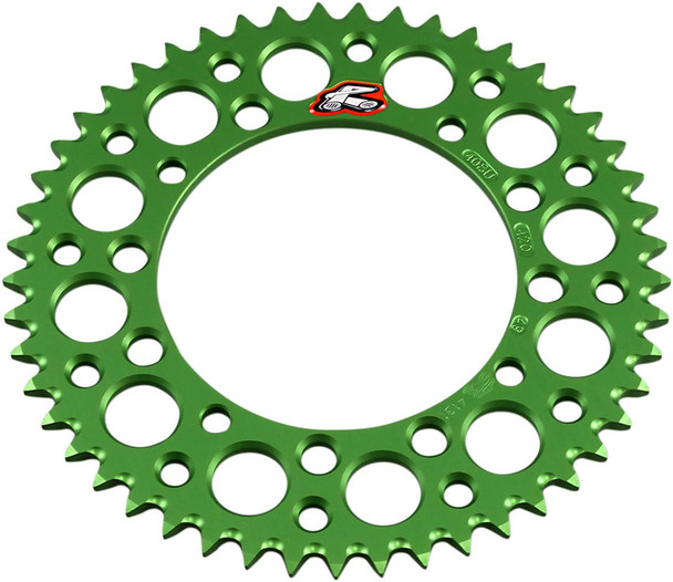 RENTHAL Renthal 49-Tooth Green Aluminum Rear Sprocket for Kawasaki KX65 408U-420-49GEGN 
