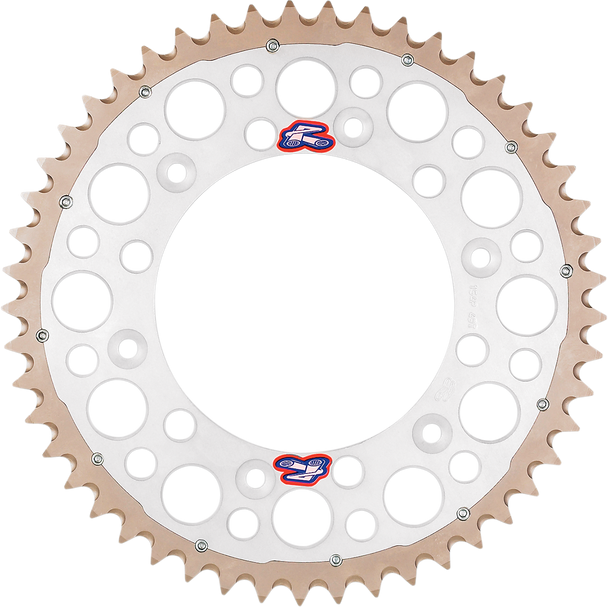 RENTHAL Twinring™ Rear Sprocket - 49-Tooth - Silver 2240-520-49GPSI