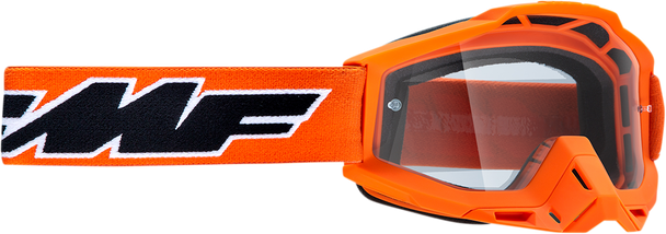 FMF PowerBomb Goggles - Rocket - Orange - Clear F-50036-00003