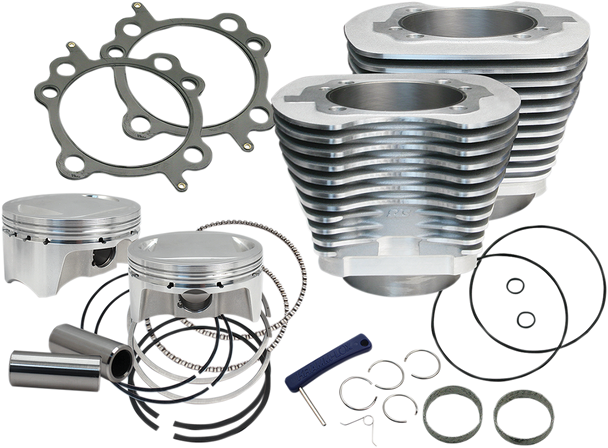 S&S CYCLE Cylinder Kit - 100" - Silver 910-0642 S&S CYCLE Cylinder Kit - 100" - Silver 910-0642