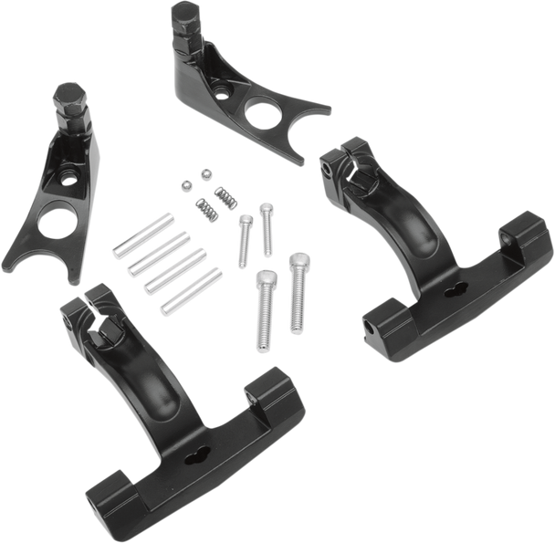 DRAG SPECIALTIES Passenger Floorboard Mount - Black - FLST P17-0411B