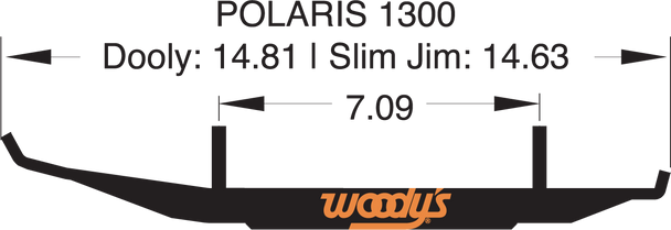 WOODY'S Dooly™ Runners - 4" - 90° DP4-1300