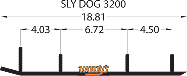 Woody's Extender Trail III Flat-Top Runner 1998 Ski-Doo Formula III 600 ESL3-3200