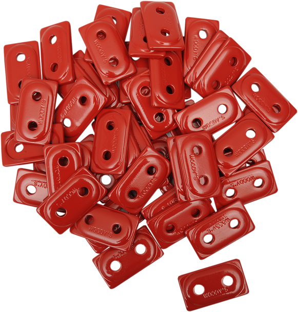 WOODY'S Support Plates - Red - 48 Pack ADD2-3790-B