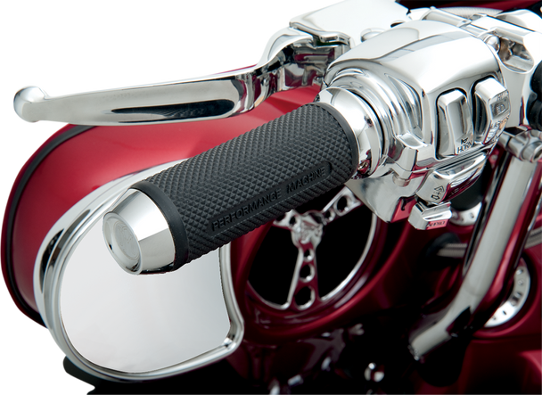 PERFORMANCE MACHINE (PM) Grips - Elite - TBW - Chrome 00635-2028CH