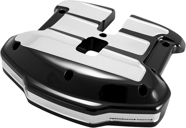 PERFORMANCE MACHINE (PM) Scallop Rocker Box Cover - Platinum CutƒÂ¢¢â‚¬Å¾‚Â¢  - M8 0177-2070-BMP