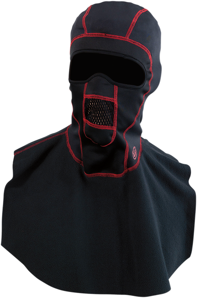 ARCTIVA Windshield® PSP Balaclava with Dickie - Black/Red - Small/Medium 2503-0368