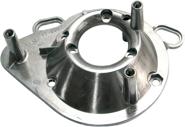 S&S CYCLE Teardrop Air Cleaner Backplate - E/G Carburetors 17-0336