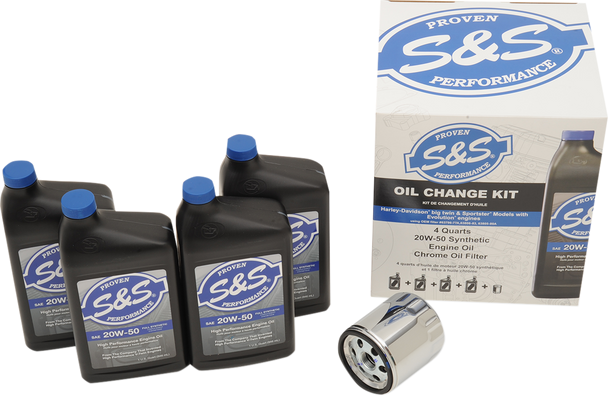 S&S CYCLE Oil Change Kit for EVO/XL 153965