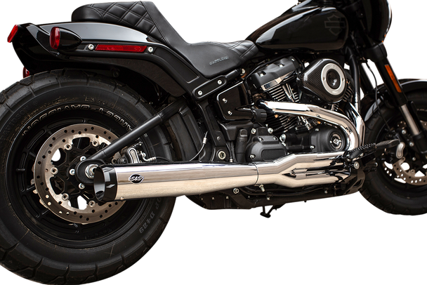 S&S CYCLE 2:1 Exhaust for Softail - Chrome 550-0790