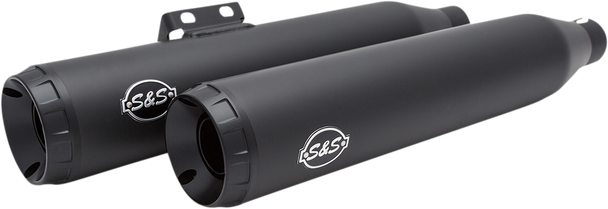 S&S CYCLE Grand National 50 State Mufflers - Black 550-0754B