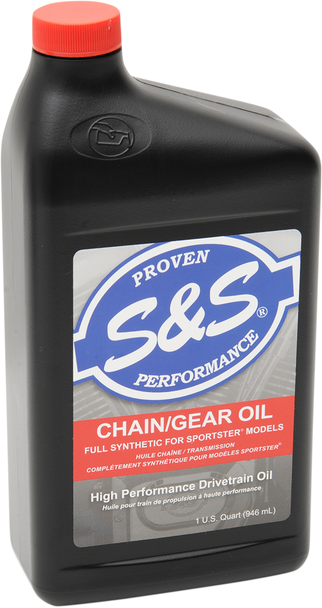 S&S CYCLE Synthetic Chain/Gear Oil - 1 U.S. quart 153763