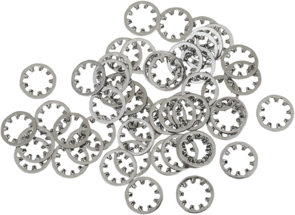 DRAG SPECIALTIES Chrome 1/4" Inside Star Washer MPB457