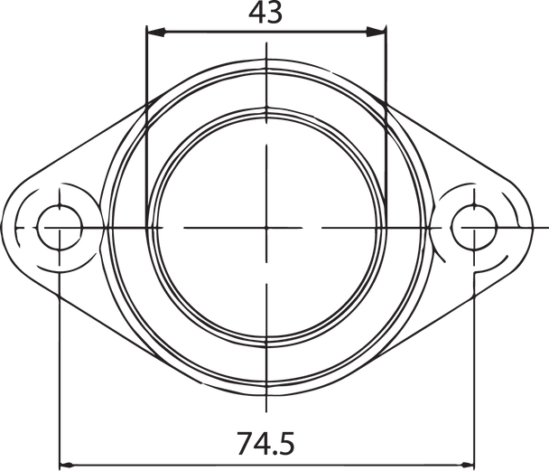 Kimpex Carburetor Adapter Mounting Flange Arctic Cat 1995-1996 Bearcat 550 07-105-01