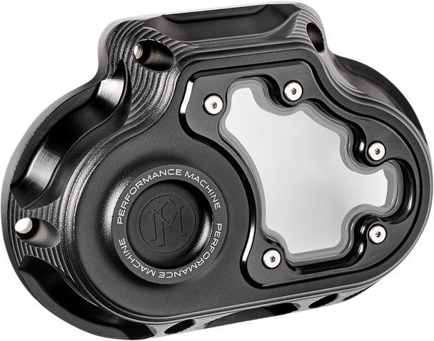 PERFORMANCE MACHINE (PM) Transmission Cover - Black Ops™ 0177-2081M-SMB