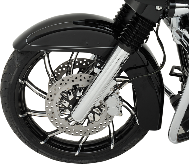 PERFORMANCE MACHINE (PM) Wheel - Supra - Dual Disc - Front - Platinum Cut¢â€žÂ¢ - 21"x3.50" -  With ABS - '08+ FL 12047106SUPAJBP