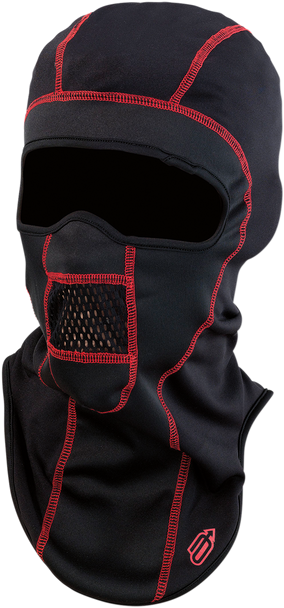 ARCTIVA Balaclava W-Shield - Black/Red - Large/XL 2503-0373