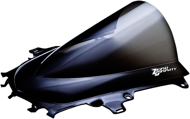 ZERO GRAVITY Double Bubble Windscreen - Dark Smoke - R1 16-542M-19