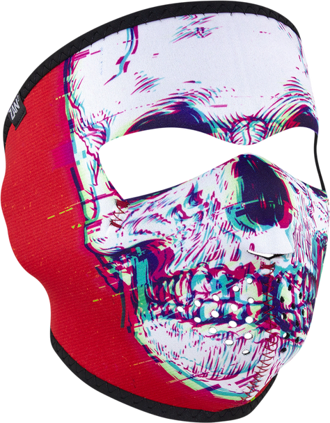 ZAN HEADGEAR Face Mask - Glitch Skull WNFM471