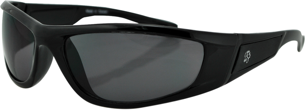 ZAN HEADGEAR Iowa Sunglasses - Shiny Black - Smoke EZIA01