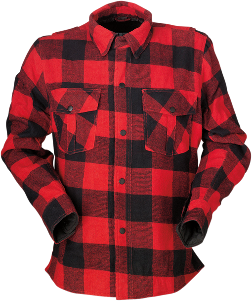 Z1R Duke Flannel Shirt - Red/Black - 2XL 3040-2818