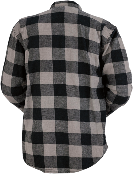 Z1R Duke Flannel Shirt - Gray/Black - 4XL 3040-2551