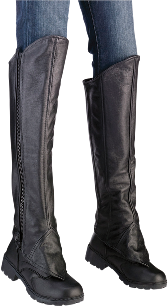 Z1R Women's Half Chaps - Black - S/M 2815-0092
