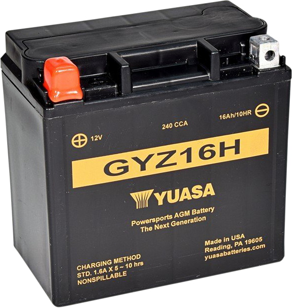 YUASA AGM Battery - GYZ16H YUAM716GH