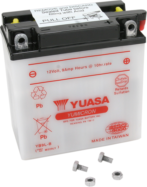 YUASA Battery - YB9L-B YUAM229LY