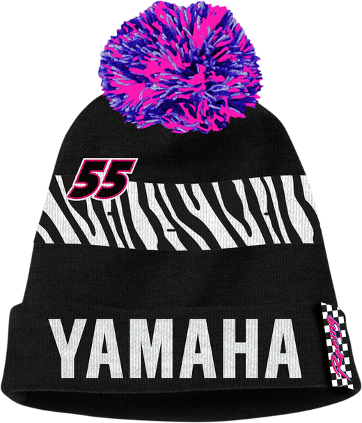 YAMAHA APPAREL Yamaha Motosport Pom Beanie - Black NP21A-H1871