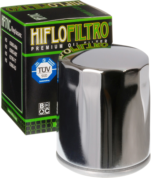 HIFLOFILTRO Oil Filter - Chrome HF170C