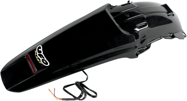 UFO Enduro Rear Fender with LED - Black HO04603-001