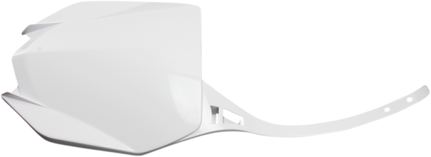 UFO Front Number Plate - White - Yamaha YA04860-046