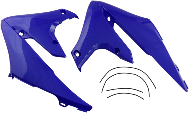 UFO Radiator Shrouds - Blue - YZF YA04858-089