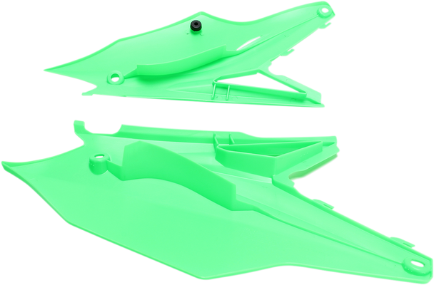 UFO Side Panels - Neon Green - KXF KA04737-AFLU UFO Side Panels - Neon Green - KXF KA04737-AFLU