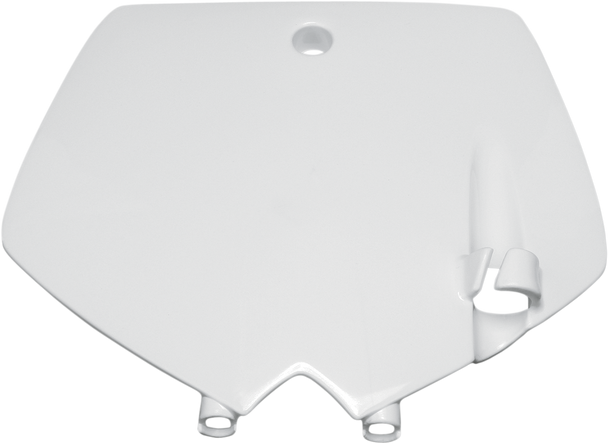 UFO Front Number Plate - White - KTM KT03071-041