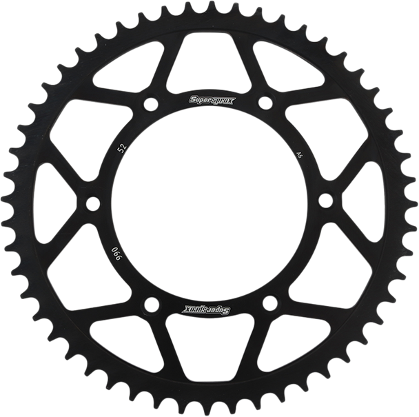 SUPERSPROX Steel Rear Sprocket - 52-Tooth RFE-990-52-BLK