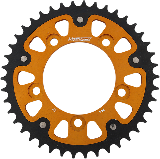 SUPERSPROX Stealth Rear Sprocket - 42-Tooth - Gold - Ducati RST-744-42-GLD