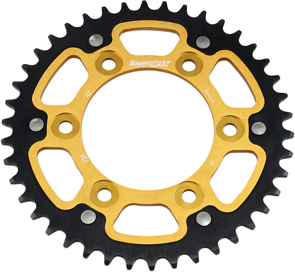 SUPERSPROX Stealth Rear Sprocket - 42-Tooth - Gold - Ducati RST-735-42-GLD