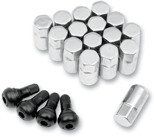 MOOSE UTILITY Lug Nut - 12 mm X 1.25 - Chrome - 16 Pack SP300MO206