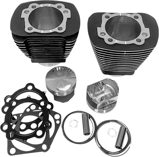 REVOLUTION PERFORMANCE, LLC Cylinder Kit - 85" - Black with Highlighted Fins RP201-212W