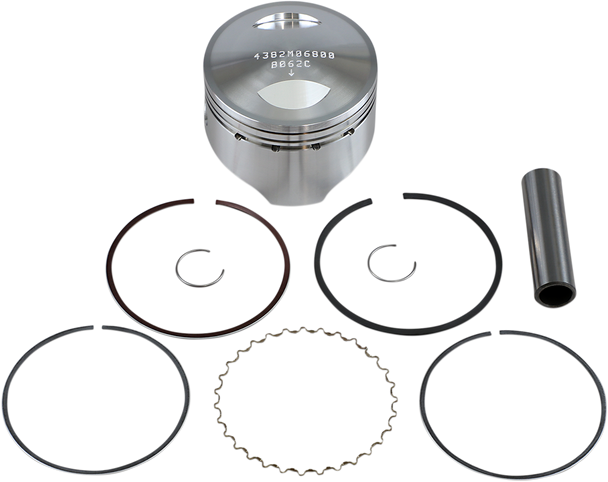 Wiseco Piston Kit 68mm 10.25:1 Compression for Suzuki LT230S 1985-1988 4382M06800