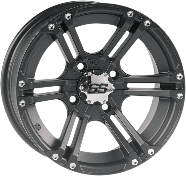 ITP SS212 Alloy Wheel - Front/Rear - Black - 12x7 - 4/156 - 4+3 1228366536B