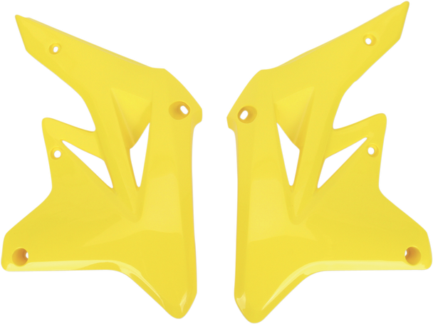 UFO Radiator Shrouds - Yellow - RMZ 250 SU04901-102
