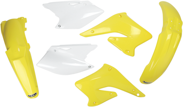 UFO Replacement Body Kit - OEM Yellow/White - RMZ250 SUKIT403-999