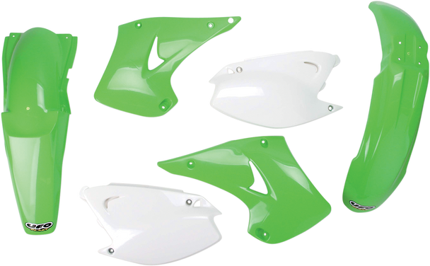 UFO Replacement Body Kit - OEM Green/White - Kawasaki KAKIT201-999