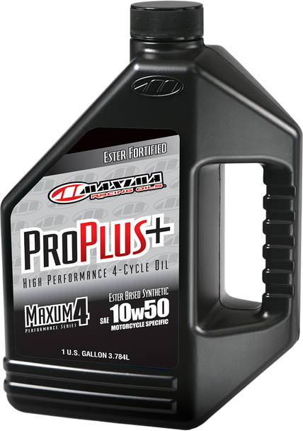 MAXIMA RACING OIL Pro Plus+ 4T Oil - 10W-50 - 1 U.S. gal. 30-199128