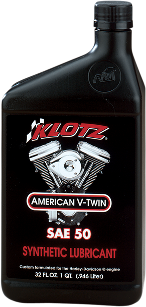 KLOTZ OIL V Twin Synthetic Oil - 50W - 1 U.S. quart KH-50