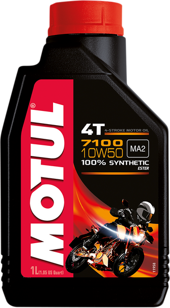 MOTUL 7100 4T Synthetic Oil - 10W-50 - 1 L 104097