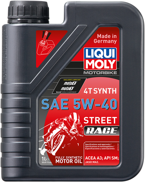 LIQUI MOLY Street Race Synthetic 4T Oil - 5W-40 - 1 L 20074